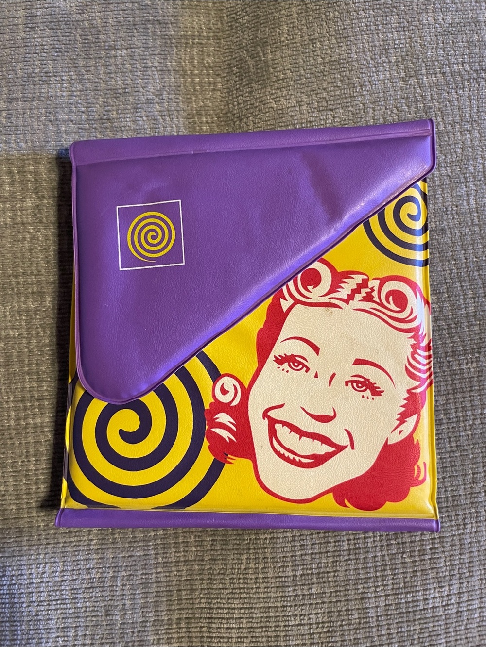 Vintage Plastic CD Travel Wallet Case - Holds 12 CD’s